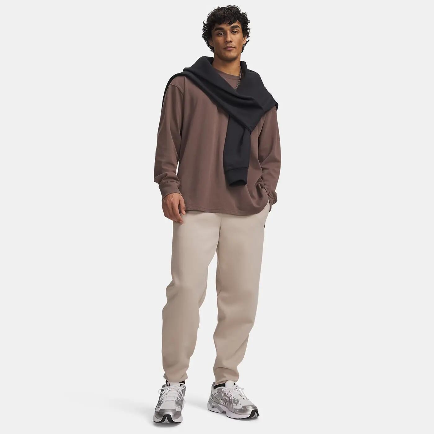 Pantalon de jogging UA Unstoppable Fleece pour Homme Sable / Taupe 3/3
