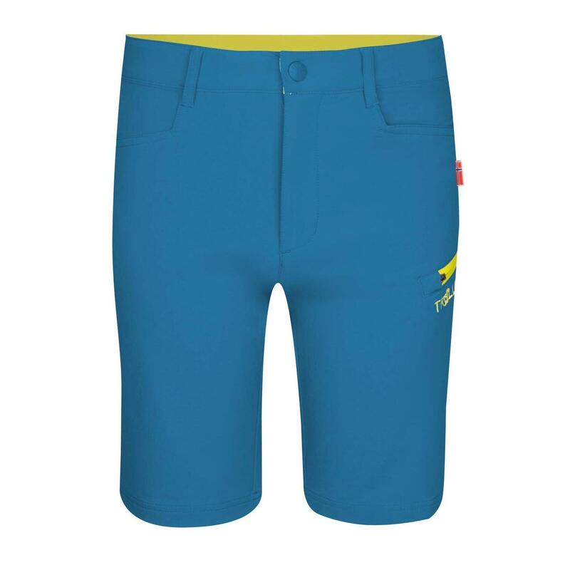 Short enfant Haugesund vert pétrole/lime