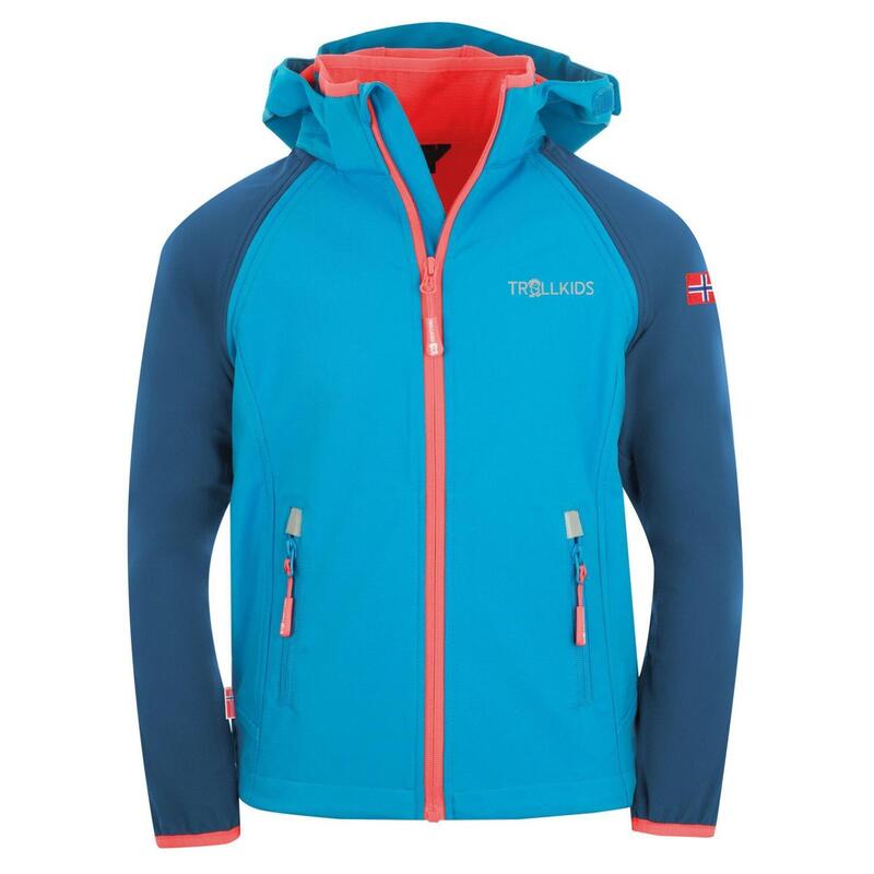 Kinder Softshelljacke Rondane Wasserabweisend Mitternachtsblau