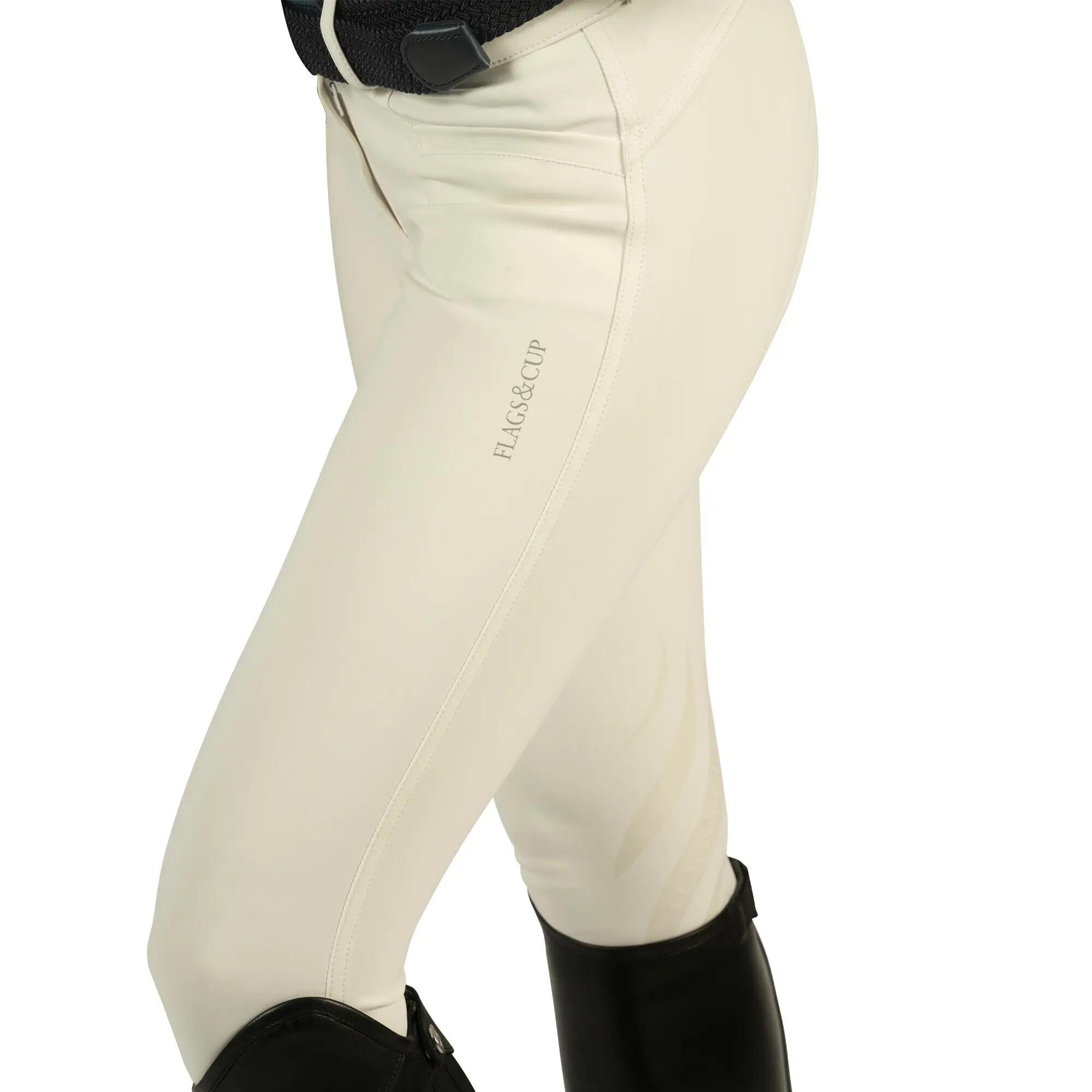 Pantalon équitation de concours femme mid grip Flags&Cup Oleron 2/4