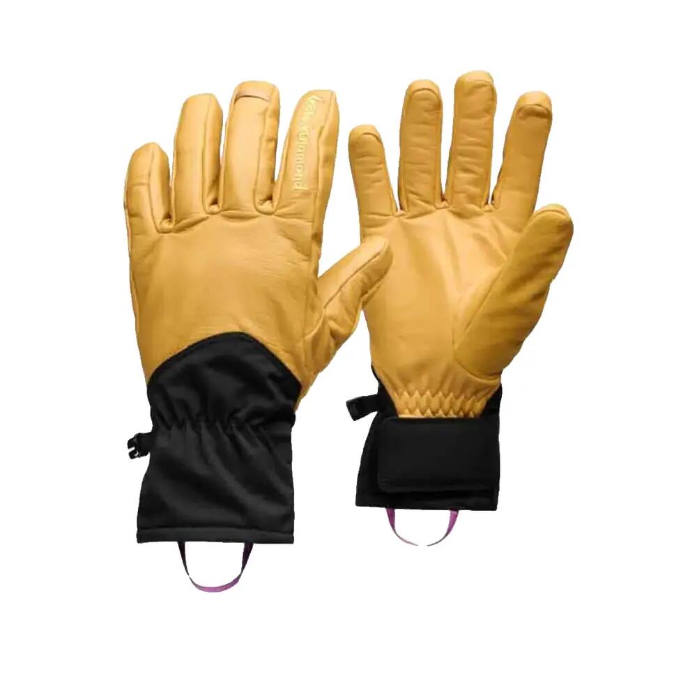 Black Diamond Tour Yellow Goat Leather Gloves 2/2