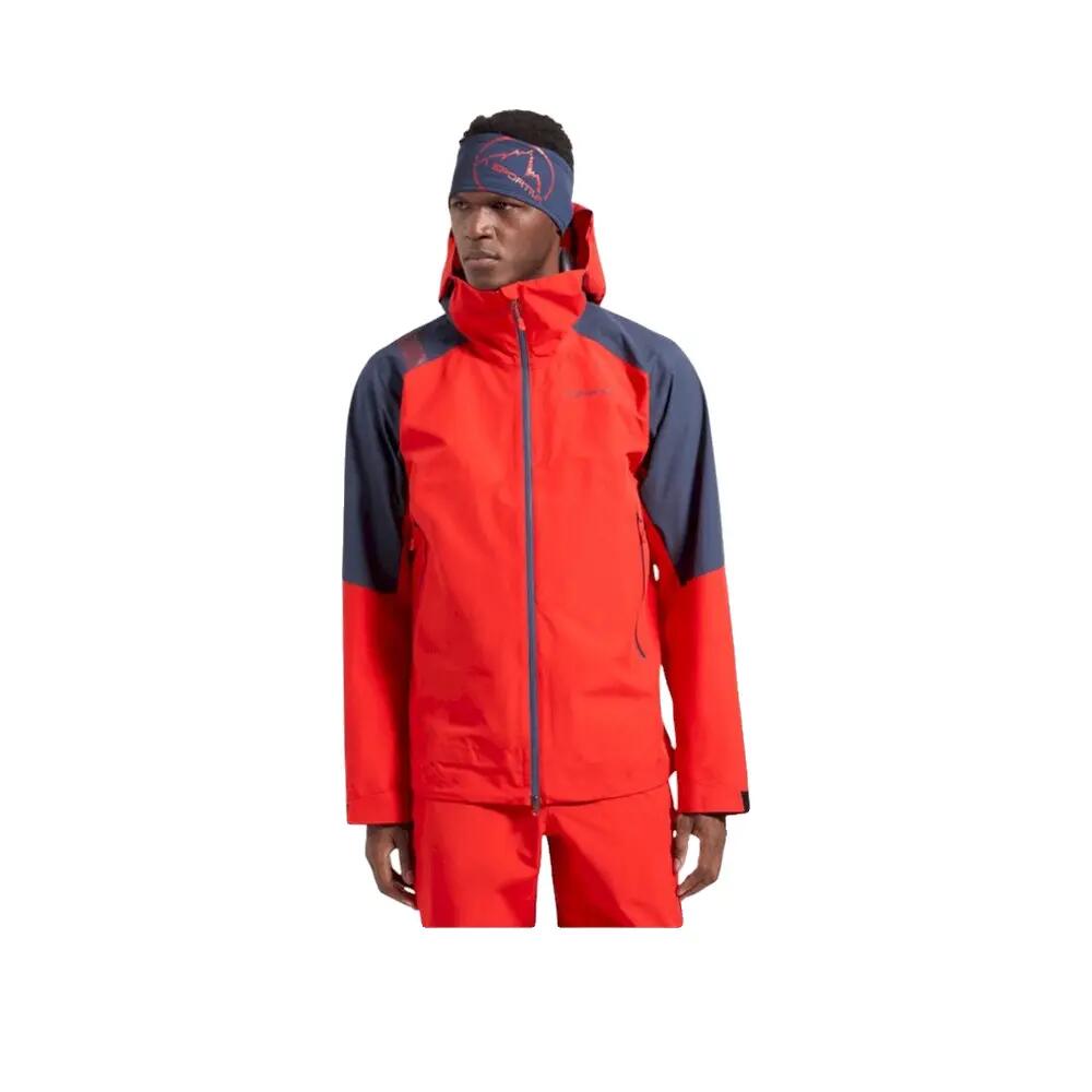 Kurtka softshell La Sportiva Crest Evo Czerwona/Pomarańczowa 4/7