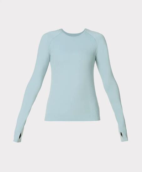 Sweaty Betty Sweaty Betty Athlete Seamless Long Sleeve Top T-shirt MISTBLAUW XL