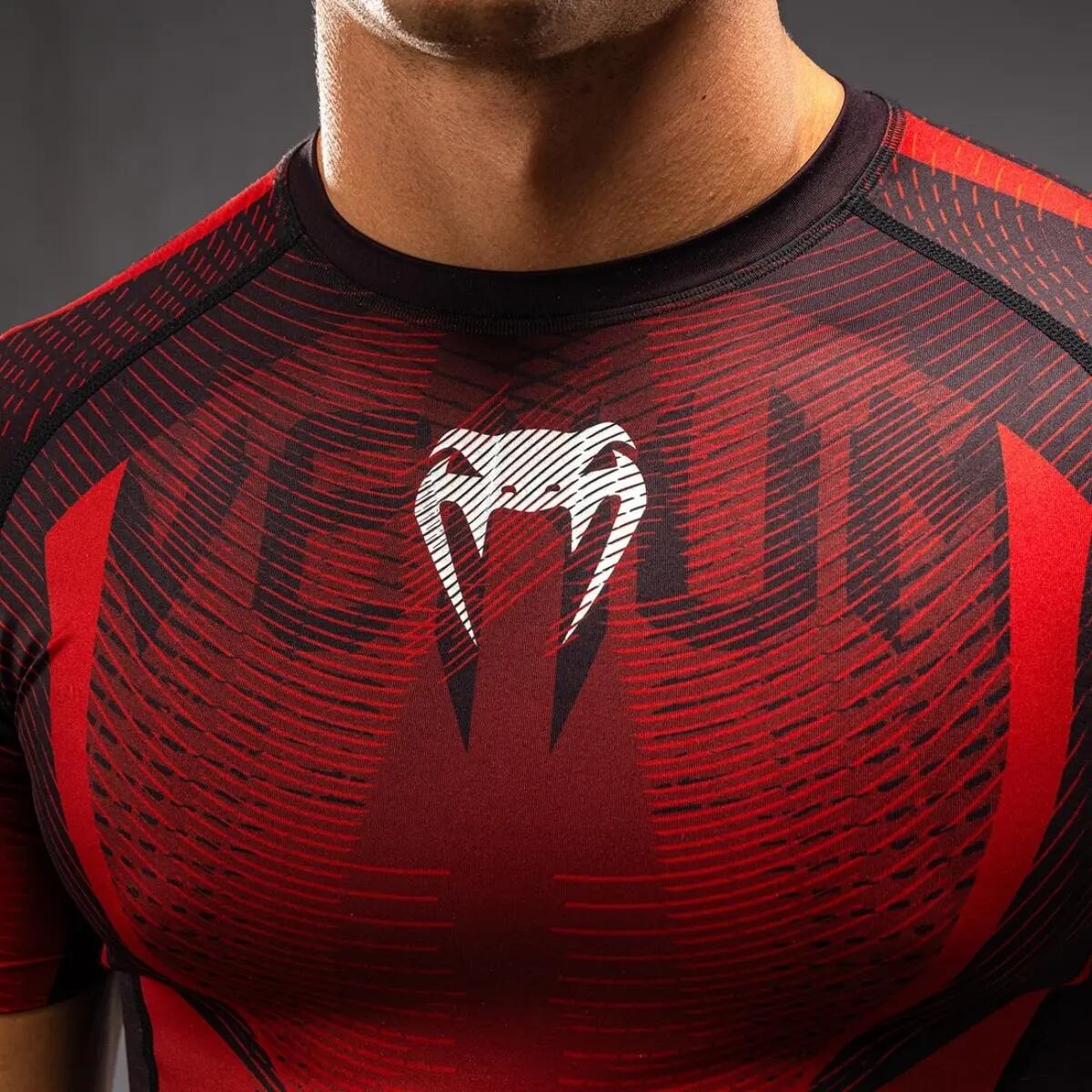 Short Sleeve Rashguard Venum Galactic 3.0 Red/Silver XL 5/5