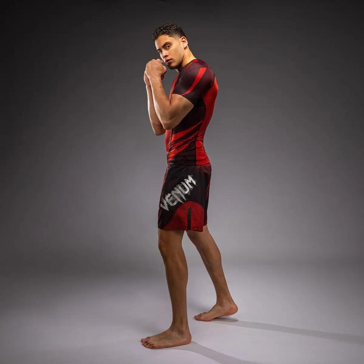 Short Sleeve Rashguard Venum Galactic 3.0 Red/Silver XL 3/5