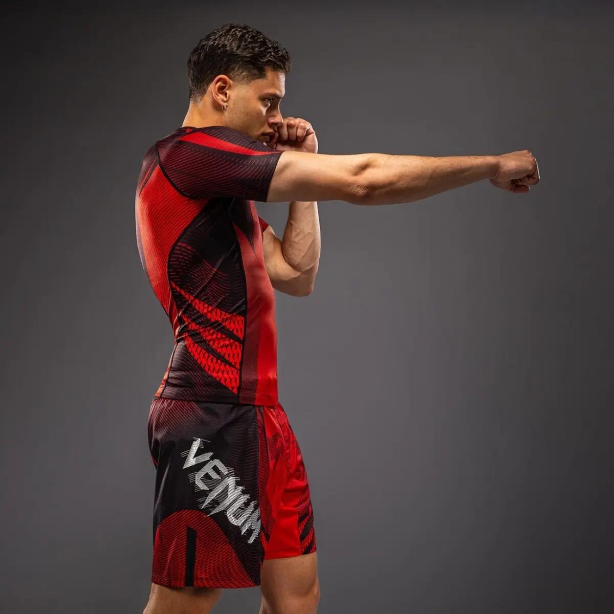 Short Sleeve Rashguard Venum Galactic 3.0 Red/Silver XL 2/5