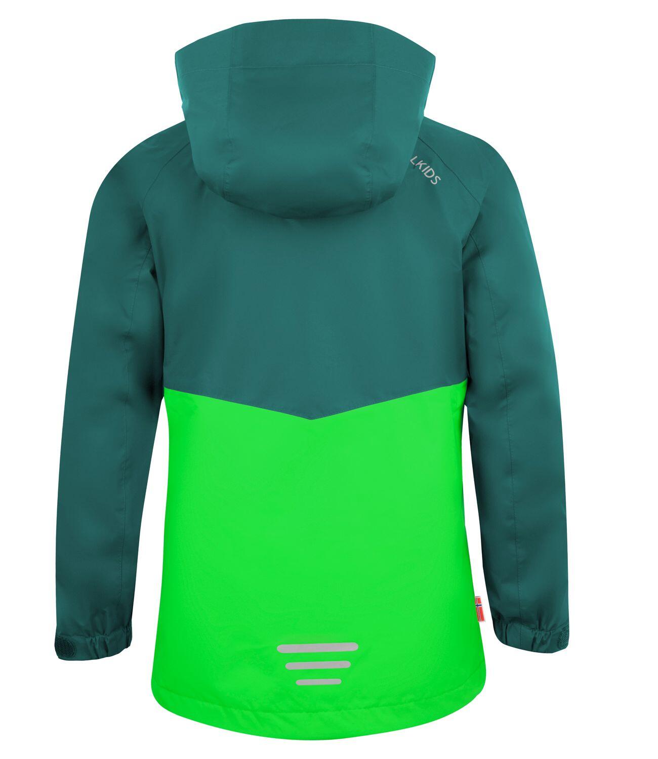 Kinder 3in1 Jacke Bryggen Wasserdicht Dunkelgrün / Hellgrün 2/4
