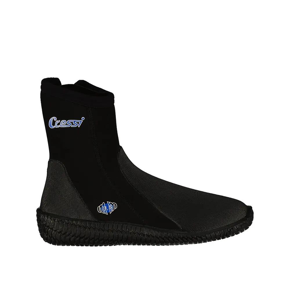 Cressi Isla Diving Booties in 3.5 mm Neoprene Black 1/5