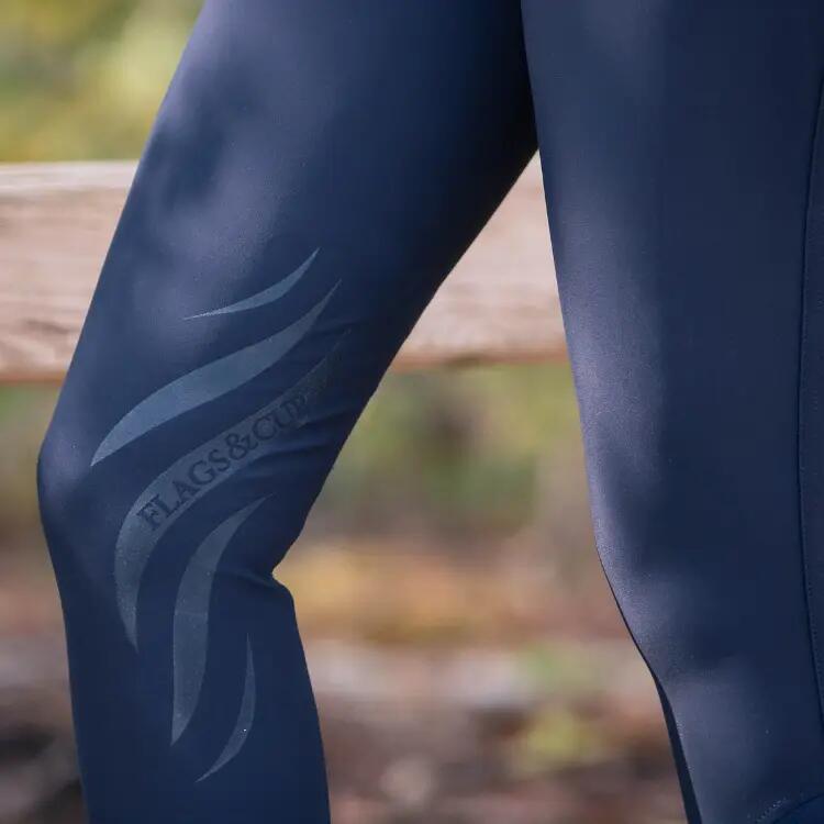 Pantalon équitation femme mid grip Flags&Cup Oleron 4/4
