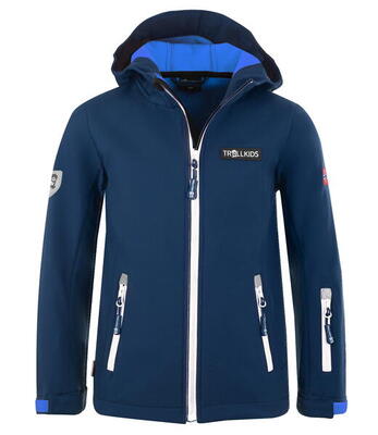 Kinder Softshell Jacke Oslofjord Wasserabweisend Hellgrün / Mittelblau
