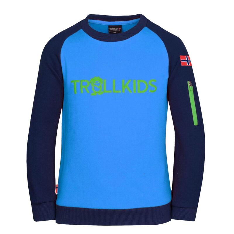 Sweat-shirt enfant Sandefjord bleu marine / vert