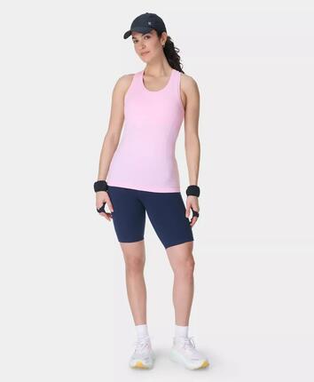 Sweaty Betty Athlete Seamless Workout Tank Top T-shirt ZWART S