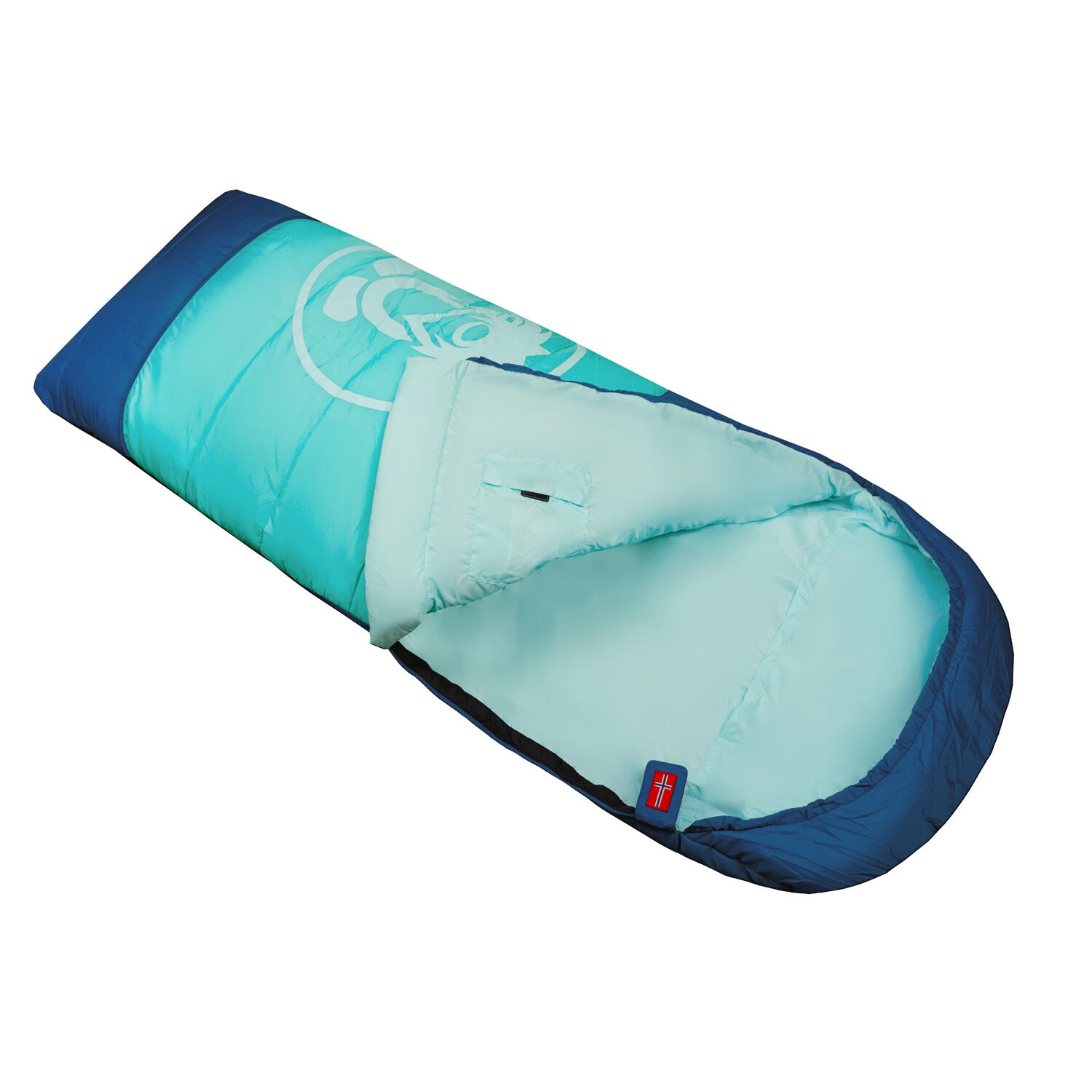 Sac de couchage pour enfants Sun Dreamer bleu minuit/menthe 2/7