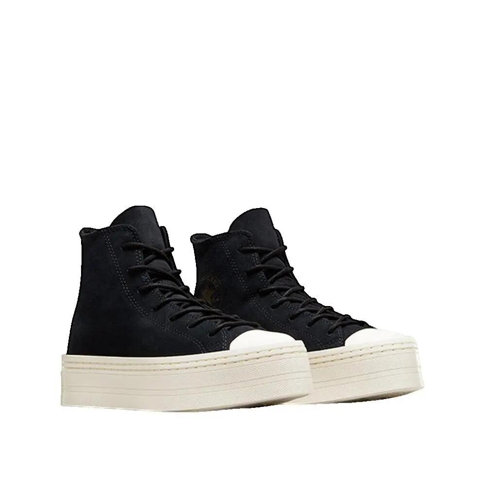 Buty Converse Chuck Taylor All Star Modern Lift Platform Suède Noir 2/3