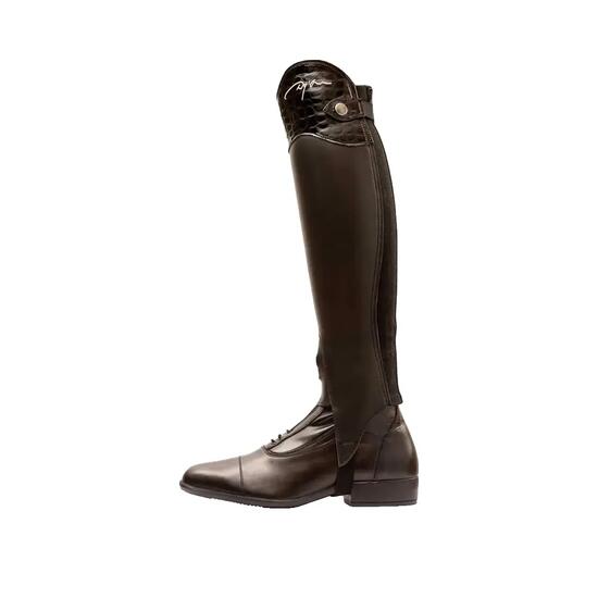 Mini-chaps Dyon Exel en cuir Noir