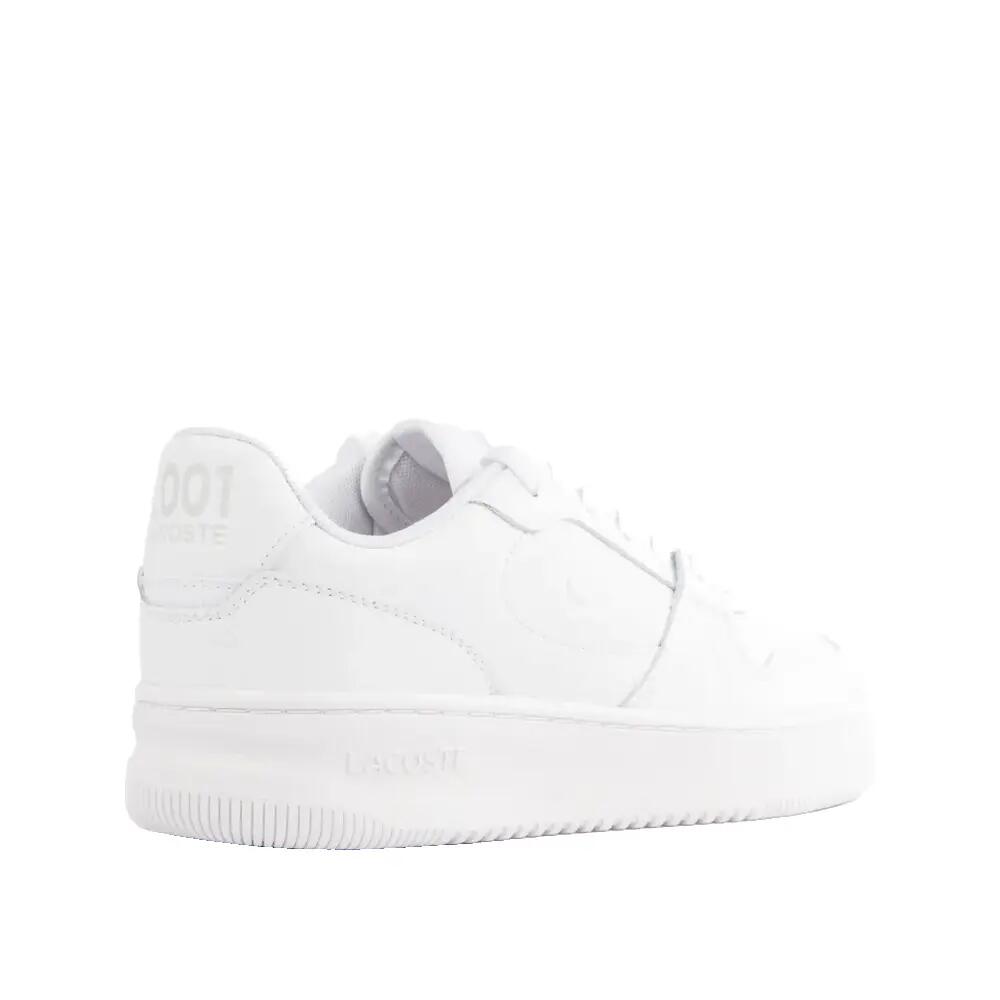 Lacoste L001 Leder Schuhe Weiß 2/8
