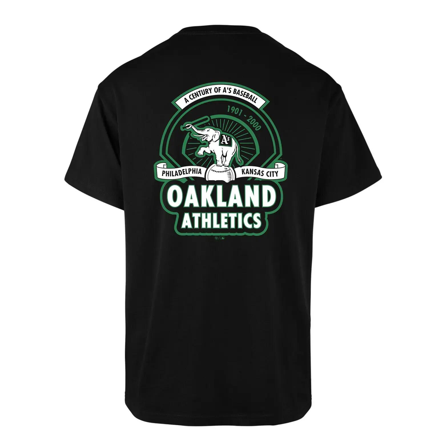 T-Shirt Oakland Athletics MLB Backer Echo Jet 2/2