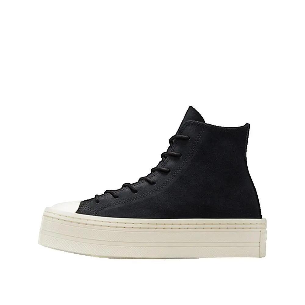 Buty Converse Chuck Taylor All Star Modern Lift Platform Suède Noir 3/3