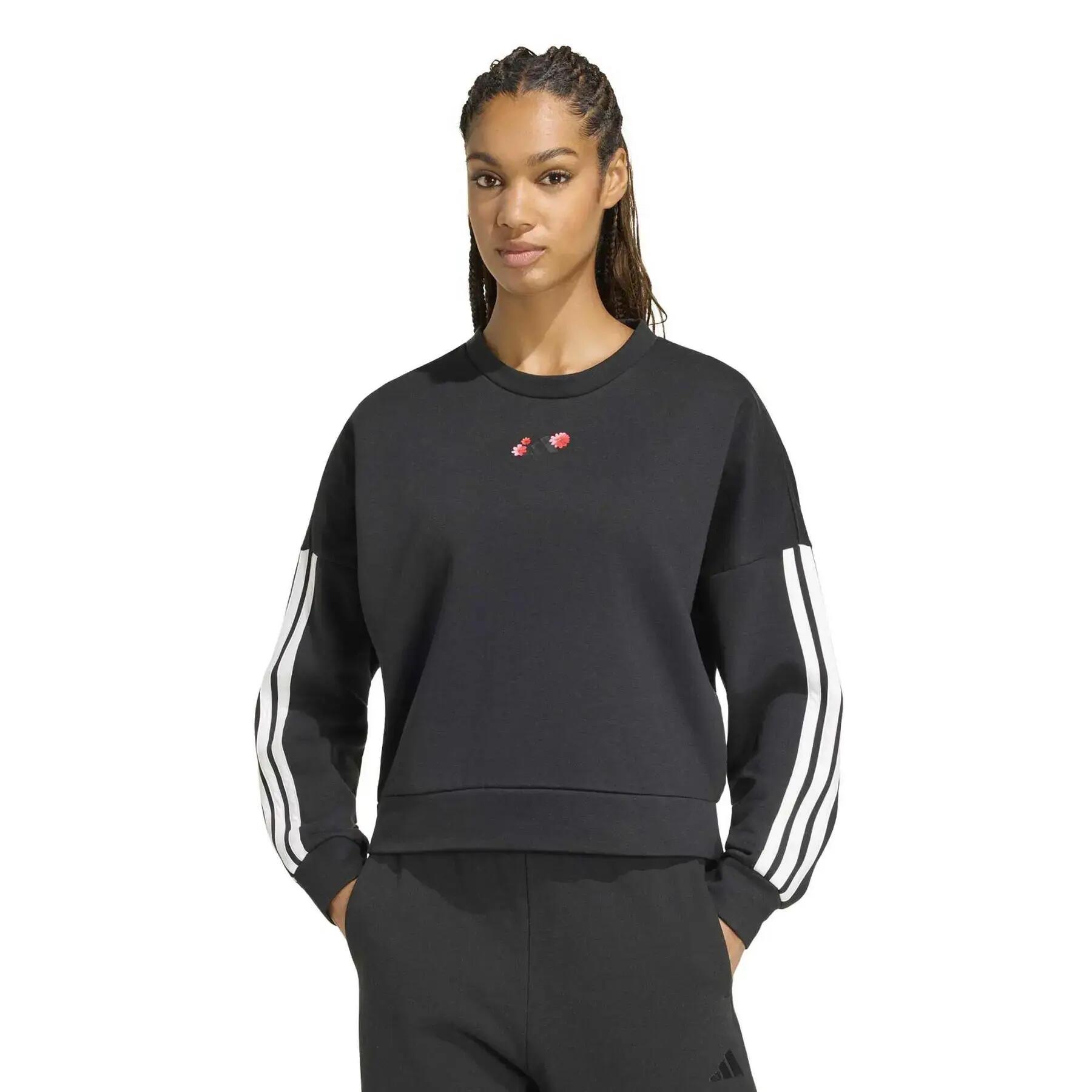 Sweatshirt femme adidas Floral 2/6