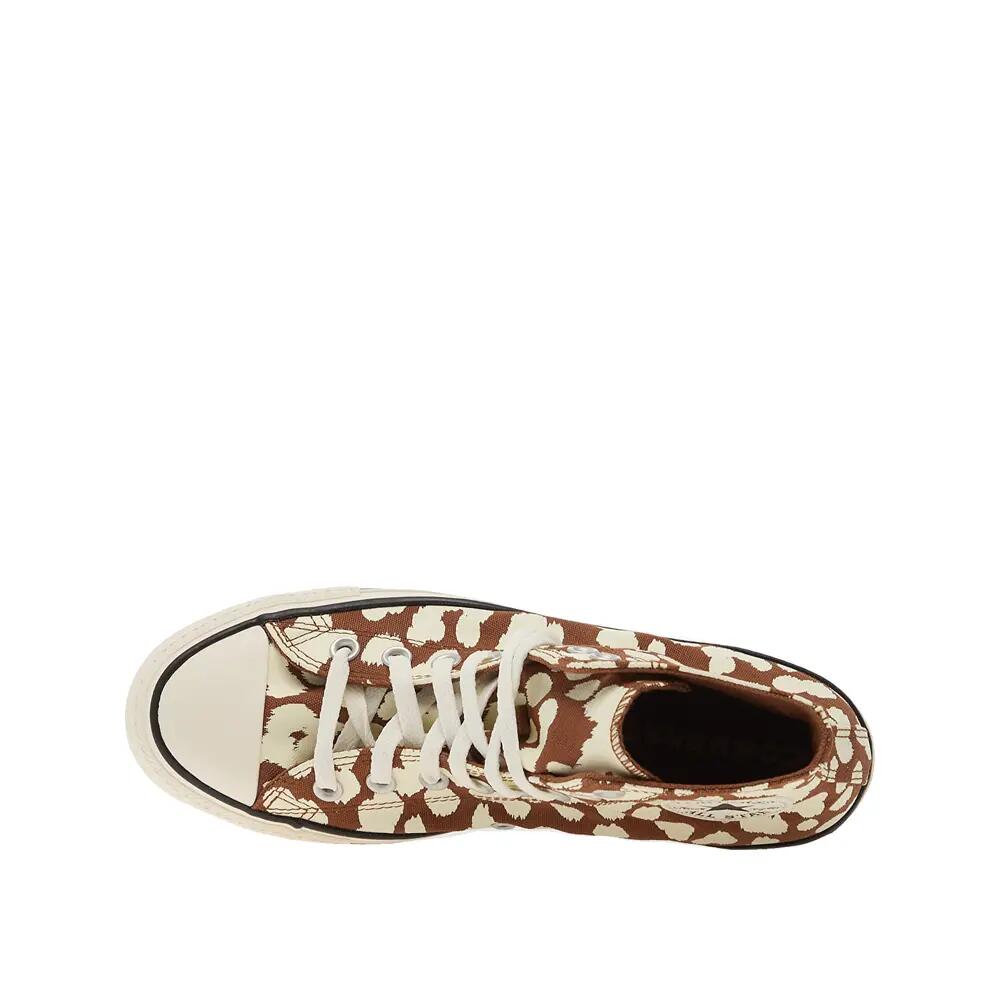 Chaussures Converse Chuck Taylor All Star imprimé vache Blanc/Marron 4/6