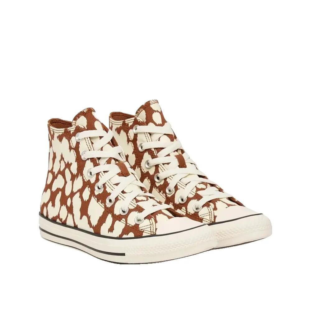 Chaussures Converse Chuck Taylor All Star imprimé vache Blanc/Marron 2/6