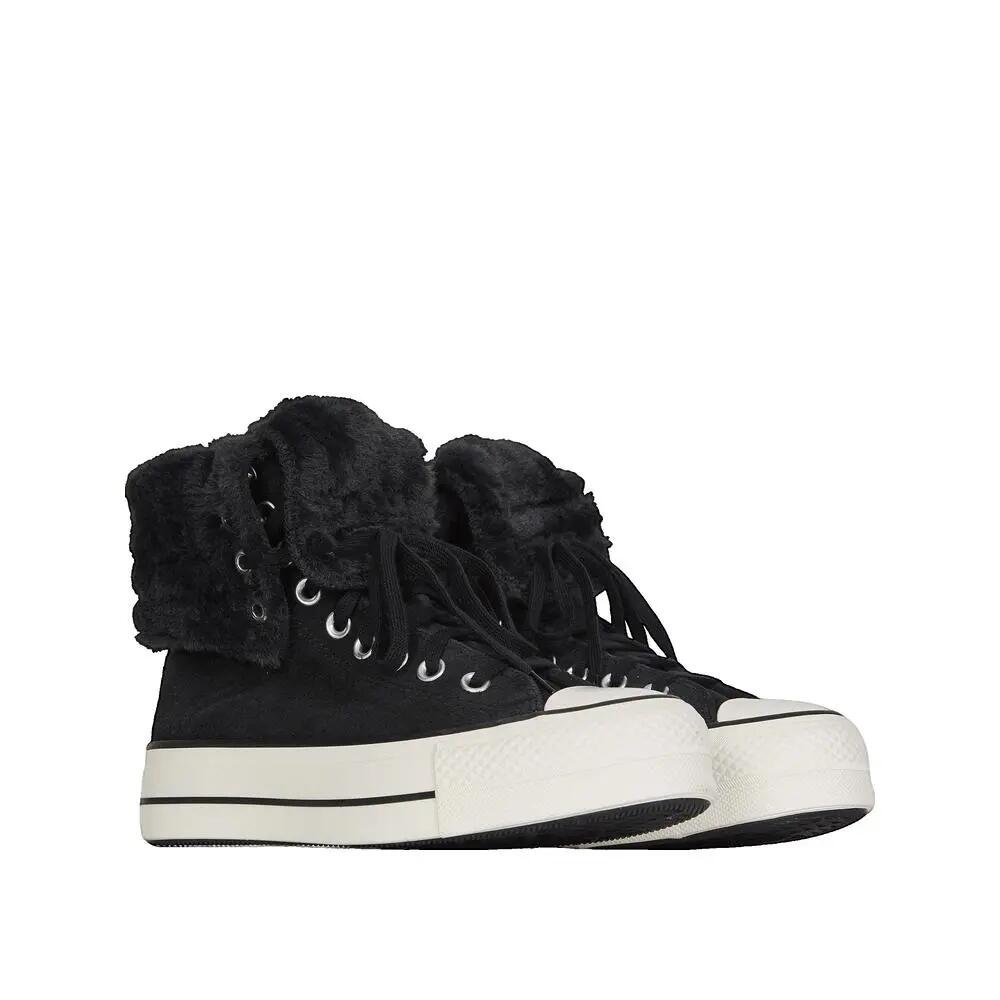 Chaussures Converse Chuck Taylor All Star Fold-Over Lift Plateforme Noir 3/3