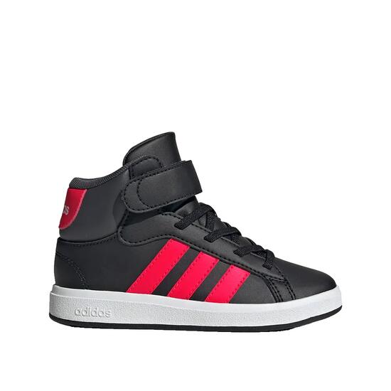 Zapatillas adidas Grand Court Niño Negro/Rojo/Gris