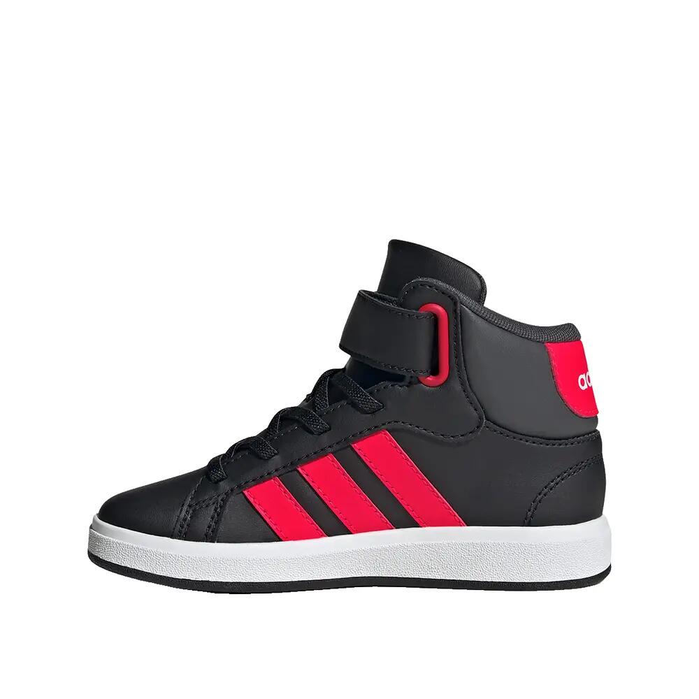 Zapatillas adidas Grand Court Niño Negro/Rojo/Gris 5/9