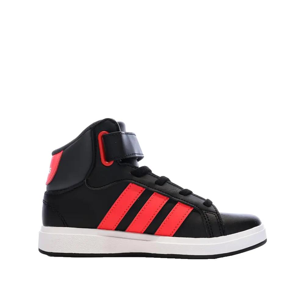 Zapatillas adidas Grand Court Niño Negro/Rojo/Gris 3/9