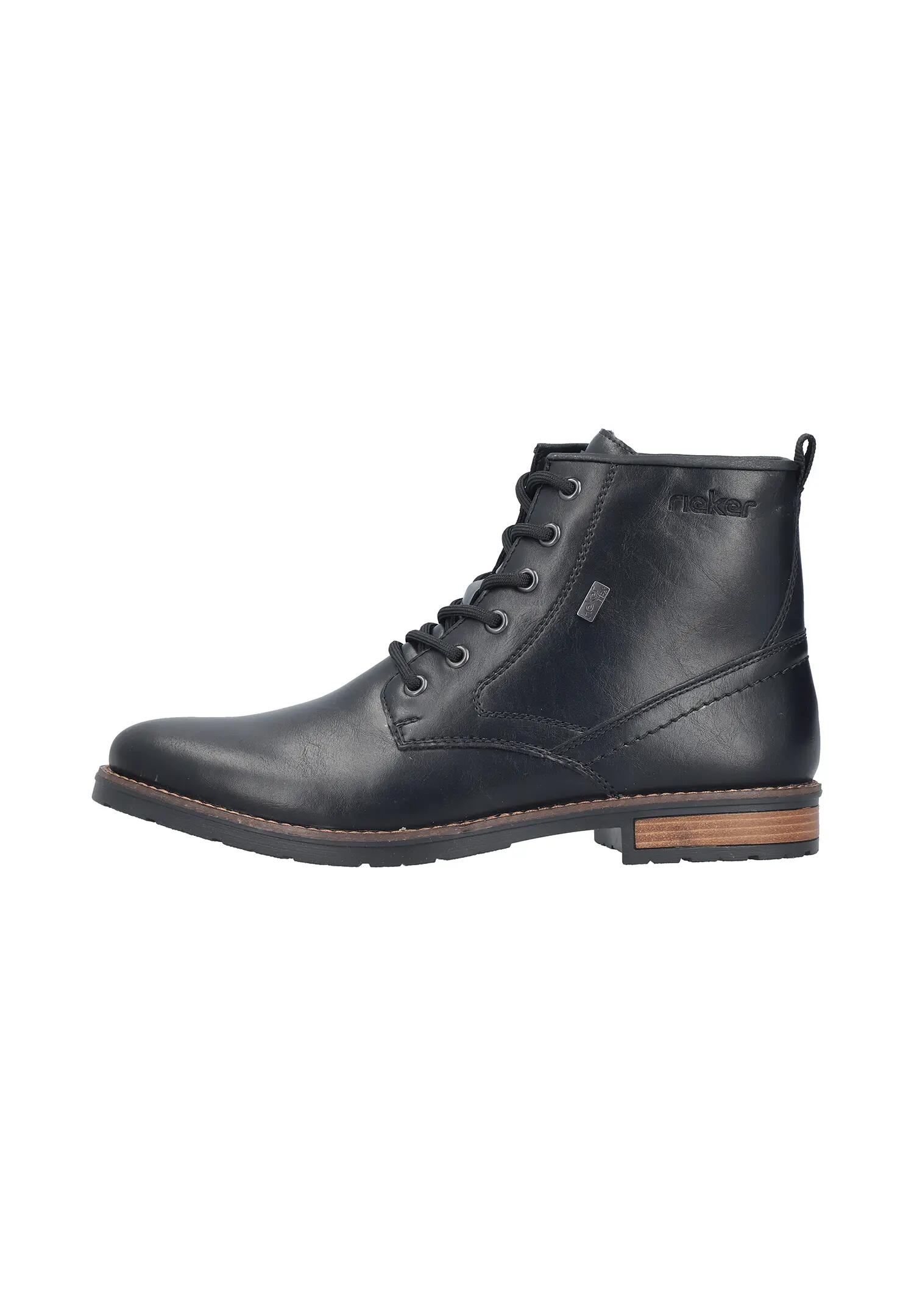 Rieker Herren Schnürstiefelette Schnürboots 14631-00 Schwarz 4/7