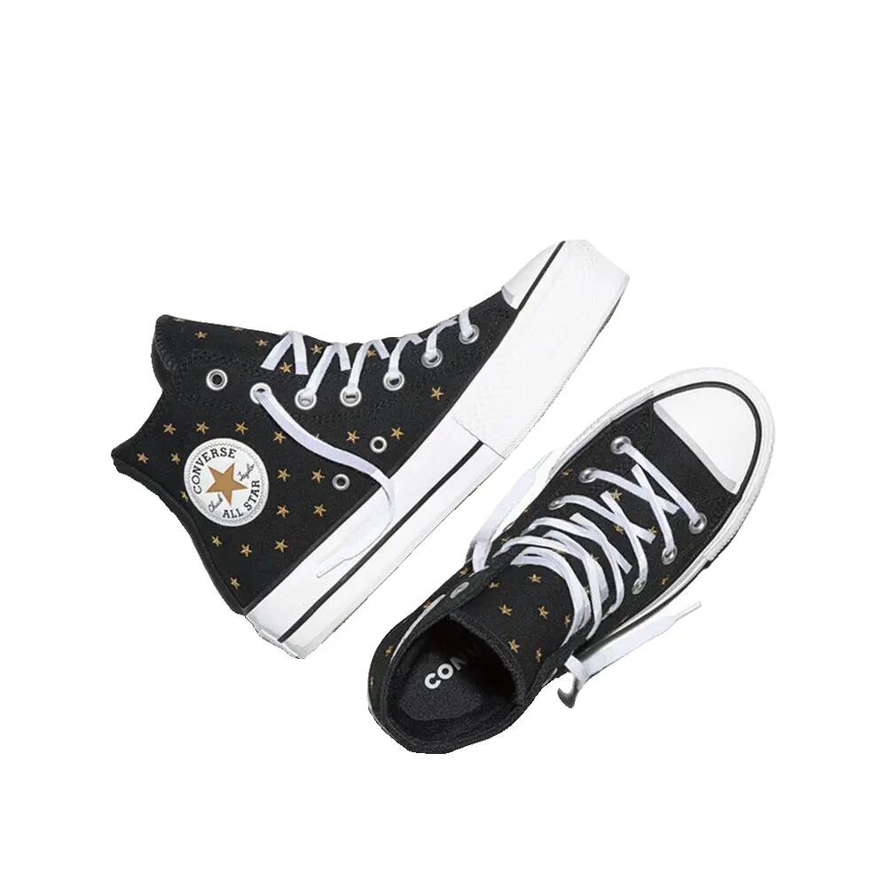 Chaussures Converse Chuck Taylor All Star Lift Étoiles geborduurd Zwart 4/6