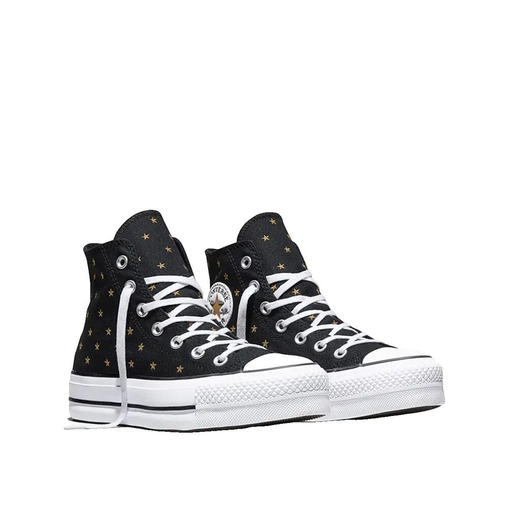 Chaussures Converse Chuck Taylor All Star Lift Étoiles geborduurd Zwart 3/6