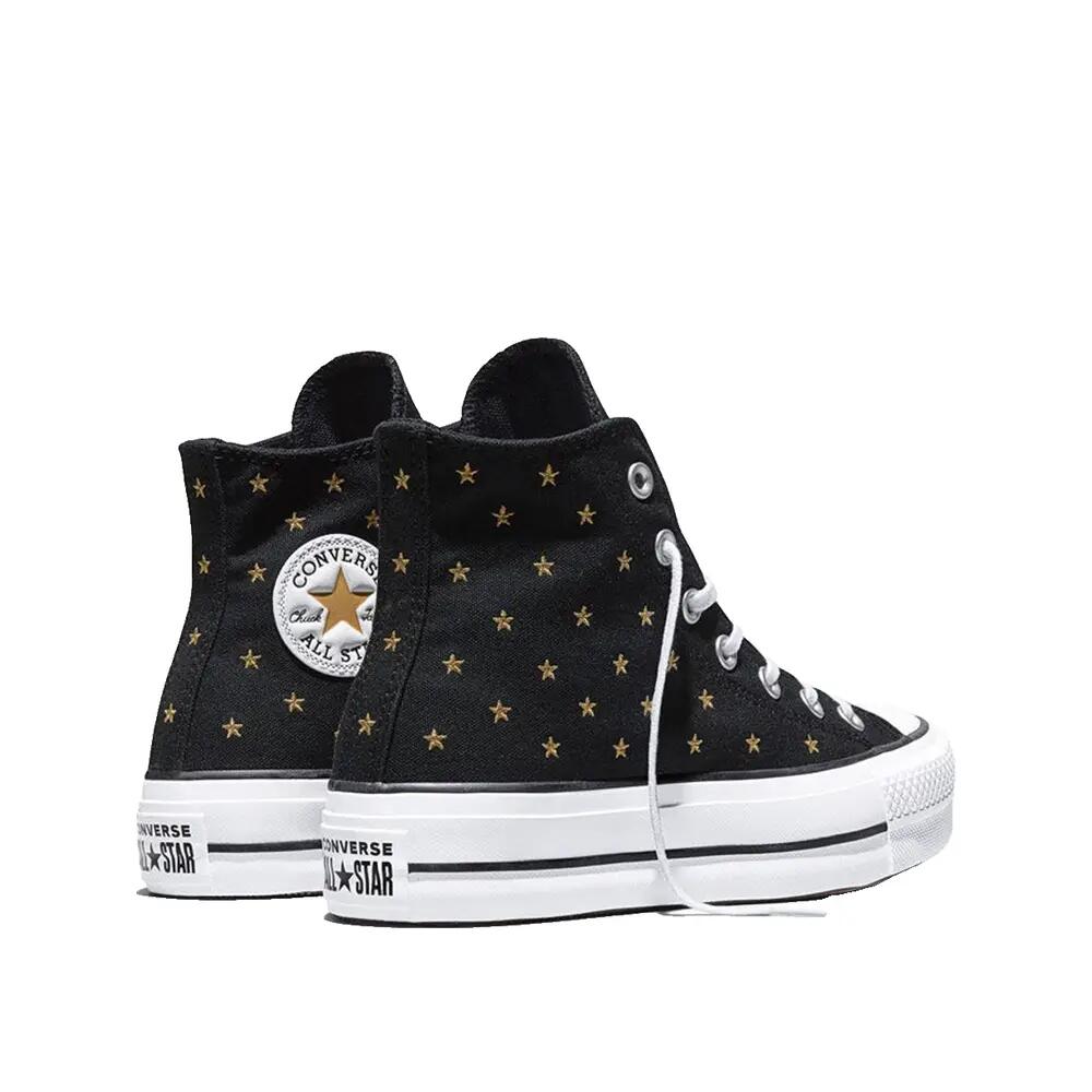 Chaussures Converse Chuck Taylor All Star Lift Étoiles geborduurd Zwart 2/6