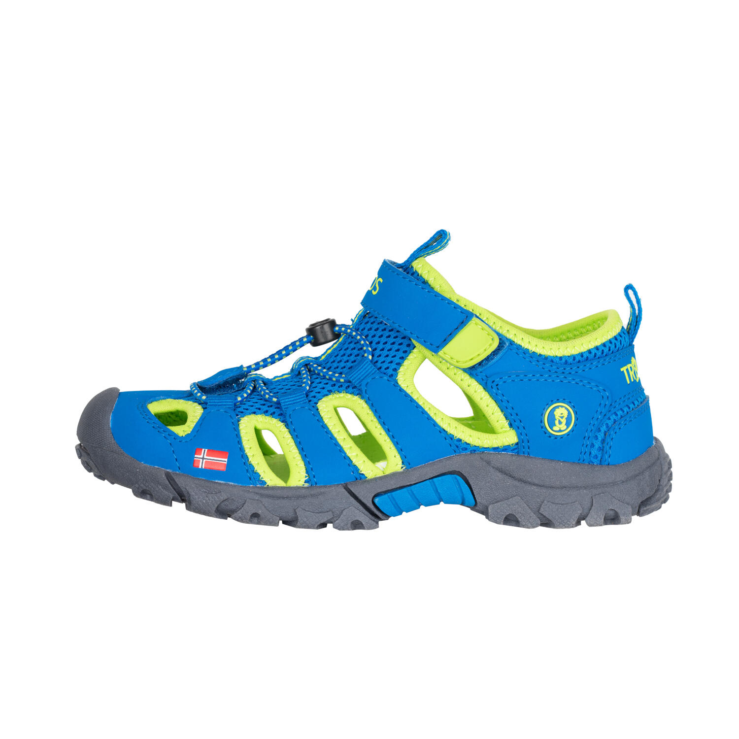 Children's Kristiansand Sandals Mid Blue/Lime