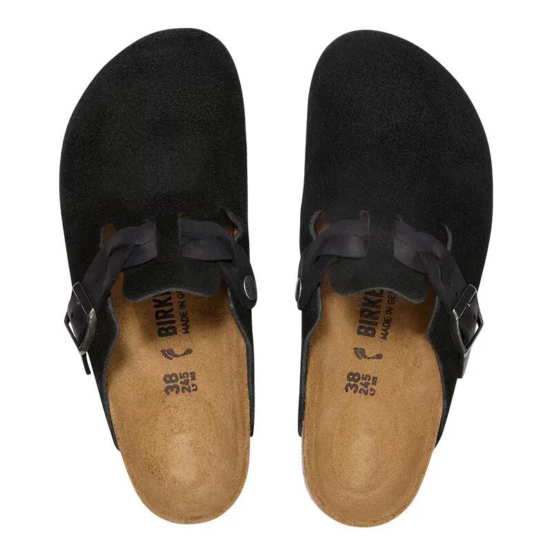 Birkenstock Boston Suede Braid Chinelos Homem Estreito 5/7