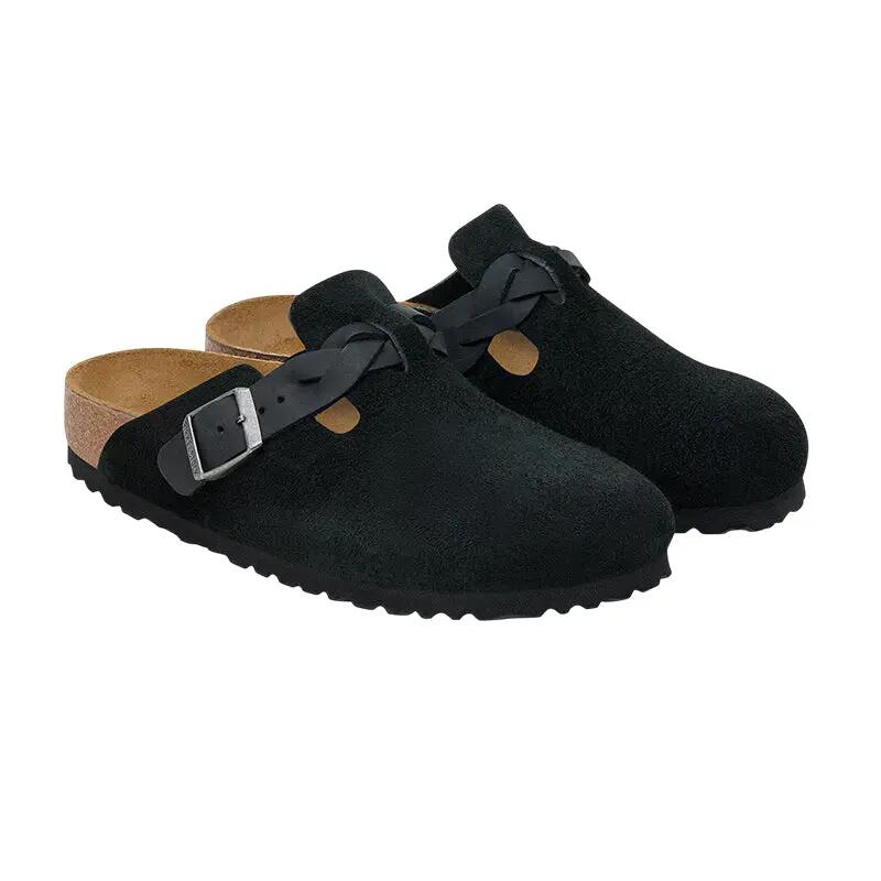 Birkenstock Boston Suede Braid Chinelos Homem Estreito 4/7