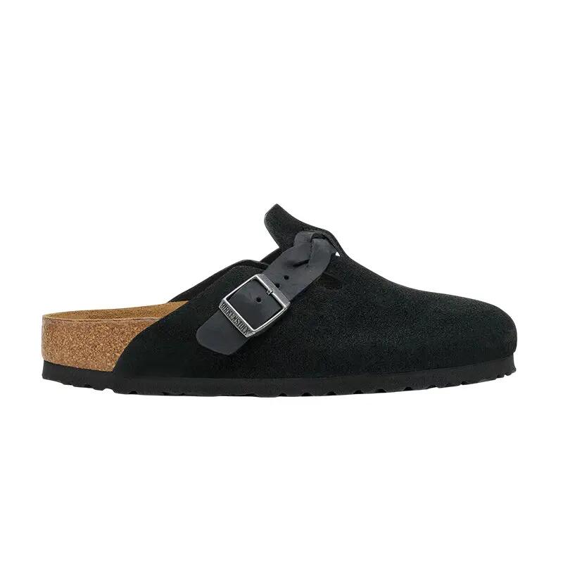 Birkenstock Boston Suede Braid Chinelos Homem Estreito 2/7