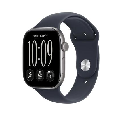 Montre connectée Apple Series 12 Aluminium Gris Espace et Bracelet Sport Marine