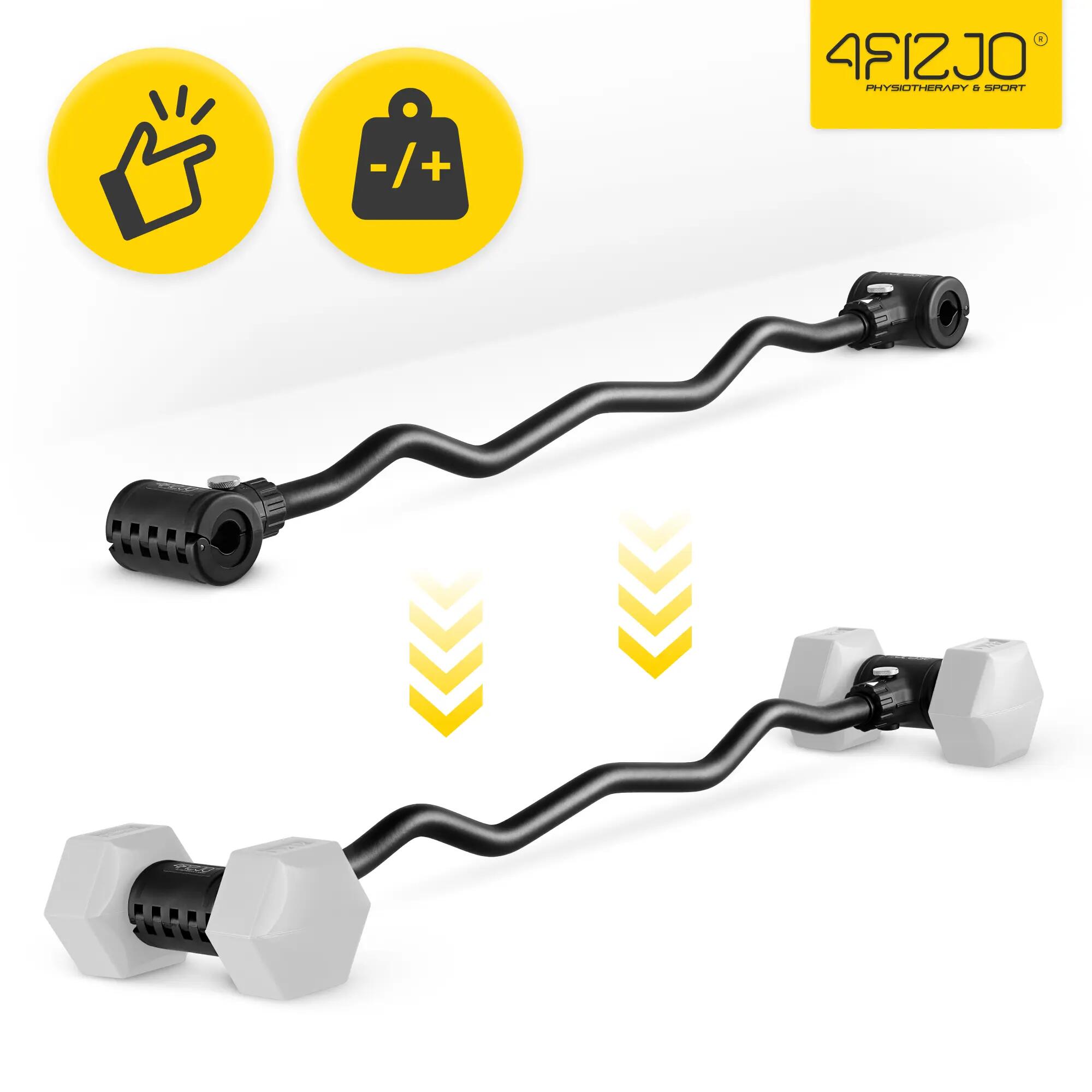 Adaptor reconversie gantere în halteră Z/curbată 4FIZJO 7/11