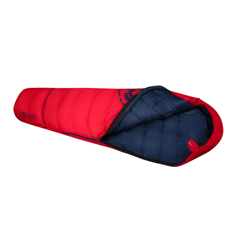 Sac de couchage pour enfants Fjell II rouge clair / bleu