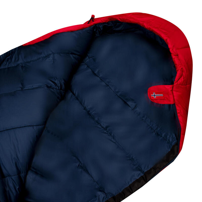 Sac de couchage enfant Fjell II rouge clair / bleu