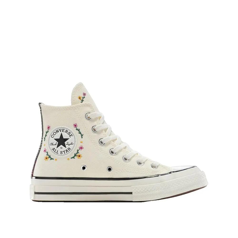 Chaussures Converse Chuck 70 Varsity Vines Écru 1/3