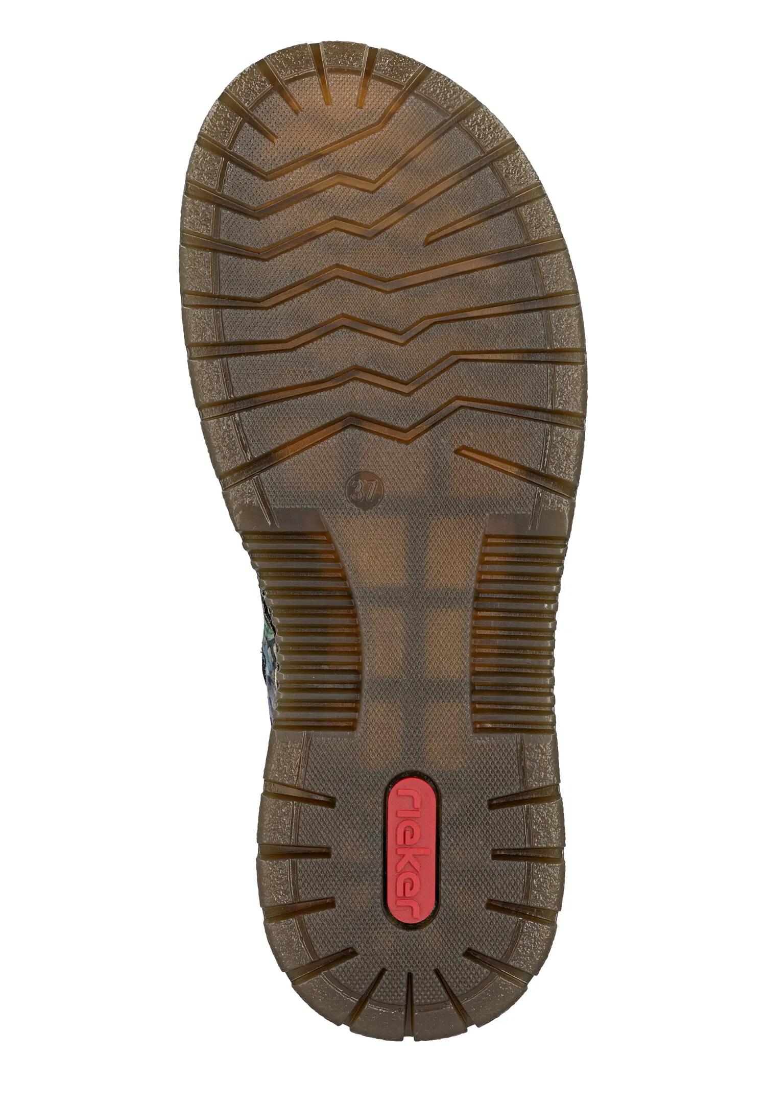 Rieker Damen Schnürstiefel Anflechter Machart Kunstleder Multi 6/7