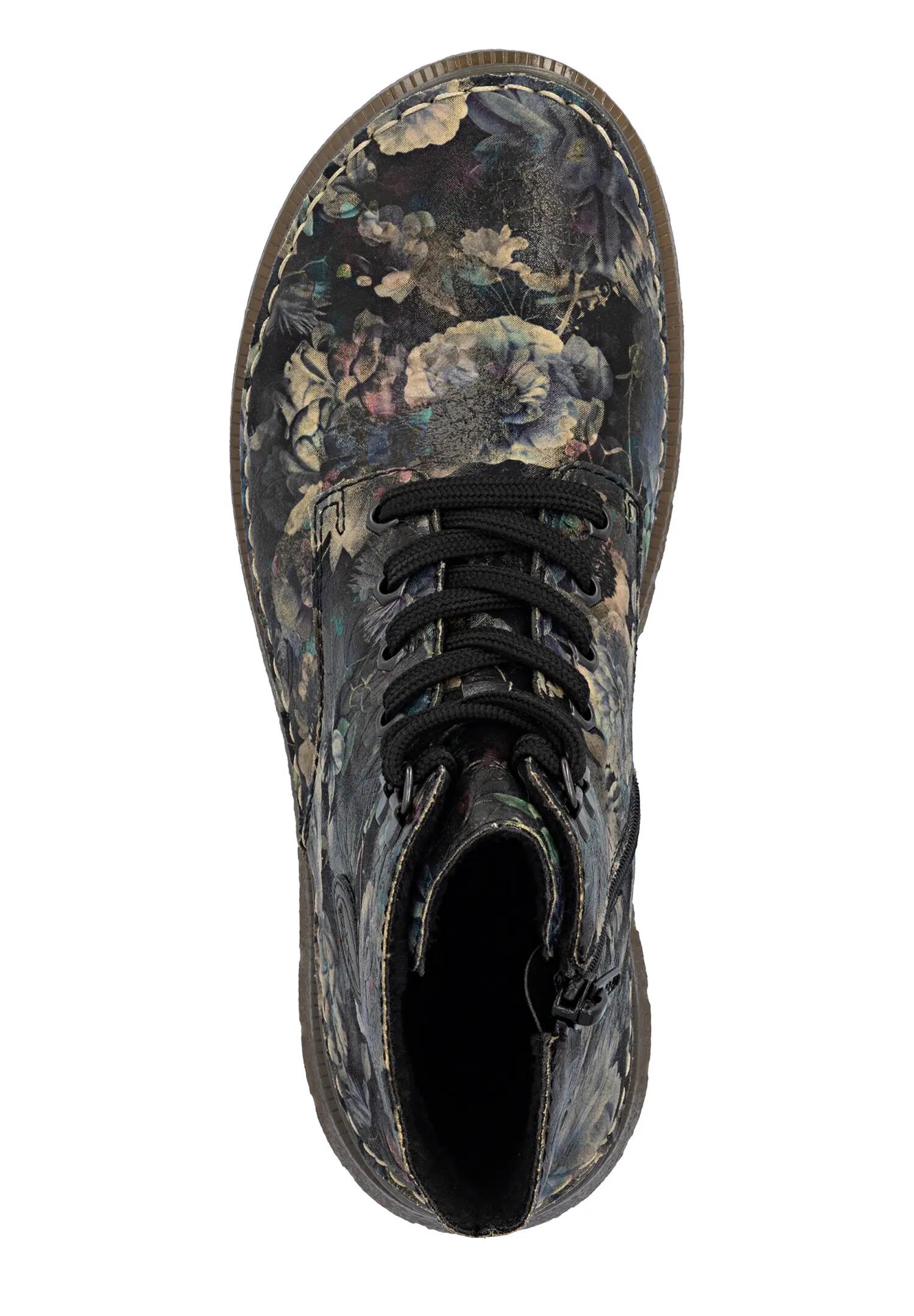 Rieker Damen Schnürstiefel Anflechter Machart Kunstleder Multi 3/7