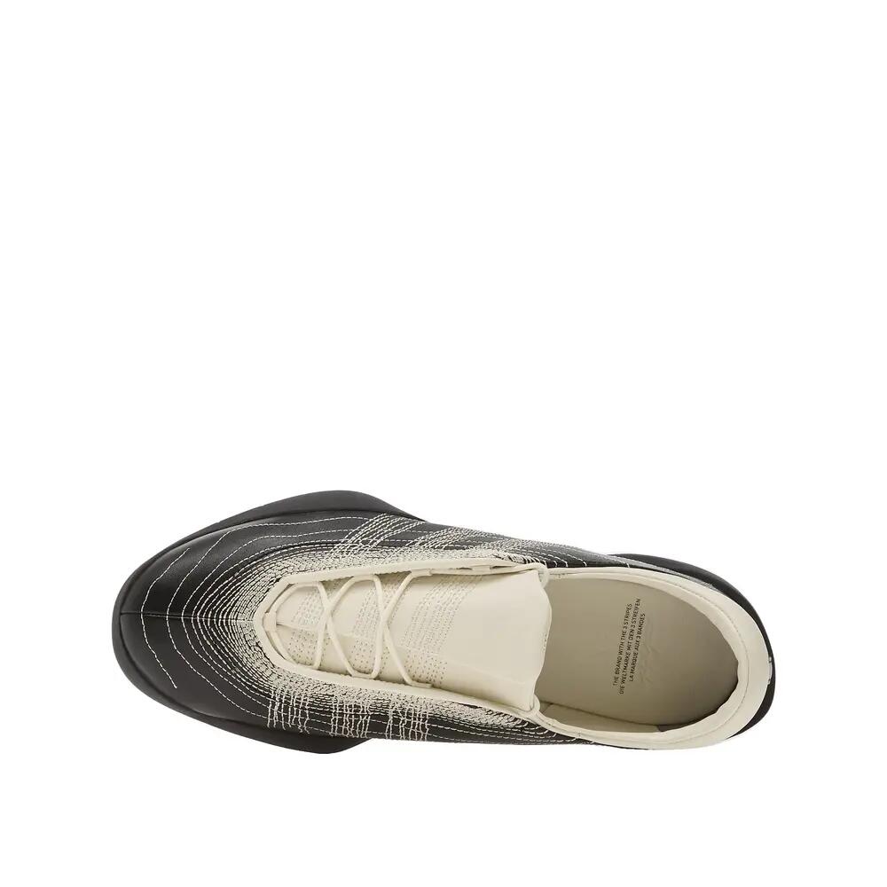 Y-3 Regu Embroidery Schuhe Schwarz/Aluminium/Cremeweiß 3/6
