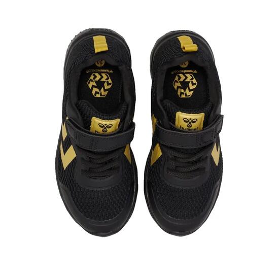 Hummel Actus Recycled Jr Schwarz/Gold