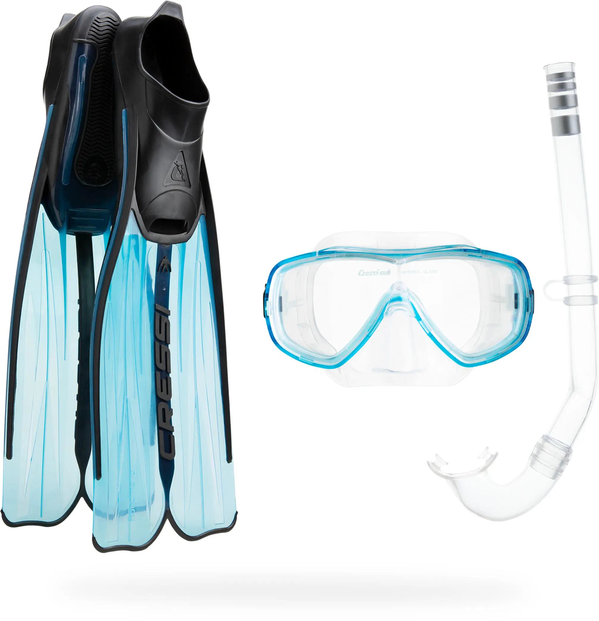 Set de snorkeling Cressi Rondinella com máscara Onda e tubo Gringo 1/3