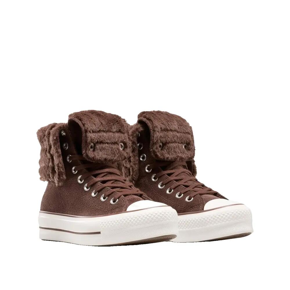 Buty Converse Chuck Taylor All Star Fold-Over Lift Platform Marron 2/8