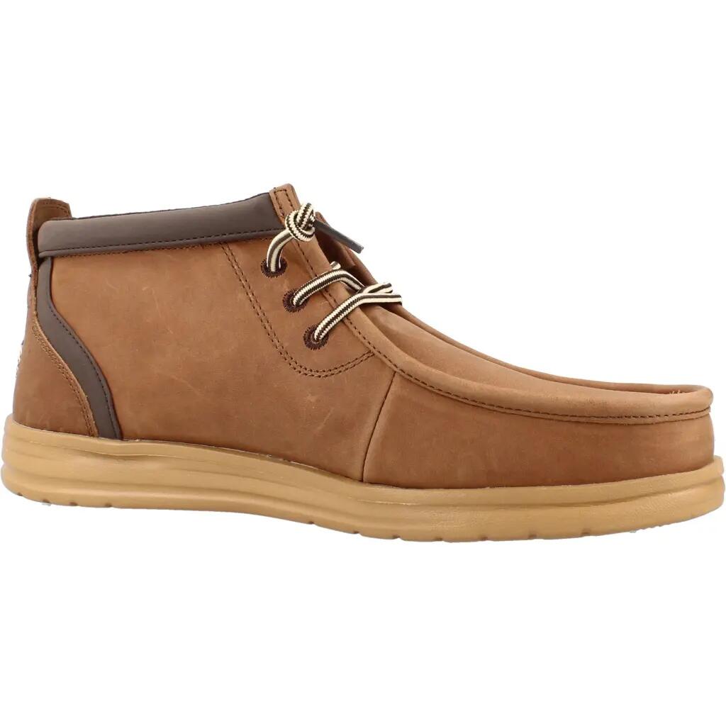 Buty HEY DUDE HD45161 WALLY MID GRIPR LEATHER Brązowy 5/5