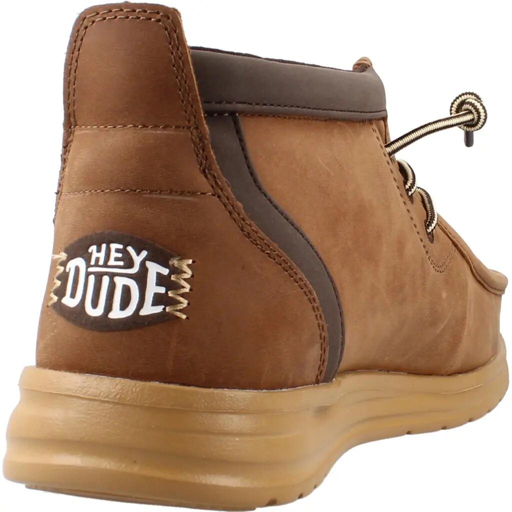 Buty HEY DUDE HD45161 WALLY MID GRIPR LEATHER Brązowy 3/5